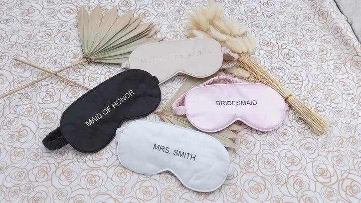 Bachlorette Sleep mask, Personalized Bridesmaid proposal gift, beauty sleep mask, custom sleep masks, maid of honor gift, bridal gift, favor