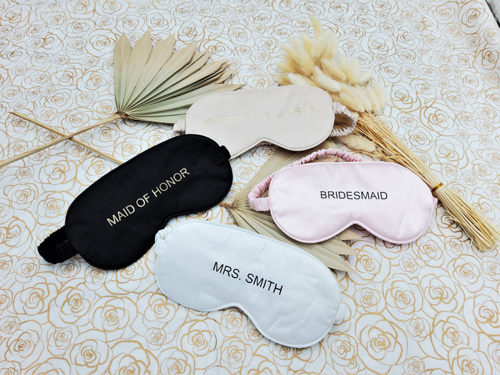 Bachlorette Sleep mask, Personalized Bridesmaid proposal gift, beauty sleep mask, custom sleep masks, maid of honor gift, bridal gift, favor