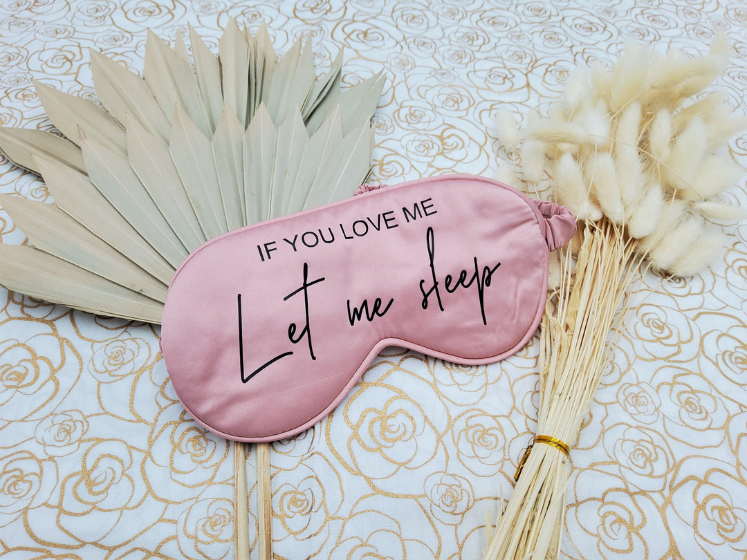 Slumber party sleep mask, beauty sleep mask, gift for moms, new mom gift, gift for wife, valentine day gift, mother's day gift, gift for her